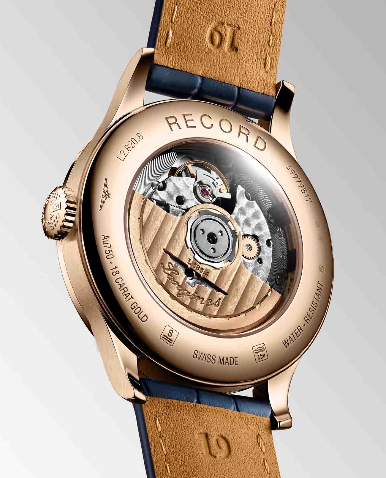 Оригинальные часы Longines Longines Record Collection L2.820.8.92.2 механические калибр механизма l888.4 общий вид